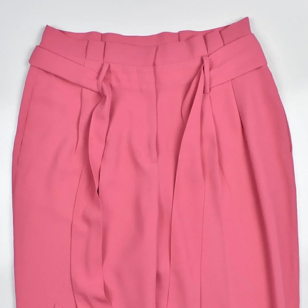 Boden Melina Paperbag Tie Waist Poppy Pants - 8 - Picture 3 of 6